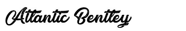 Atlantic Bentley font preview